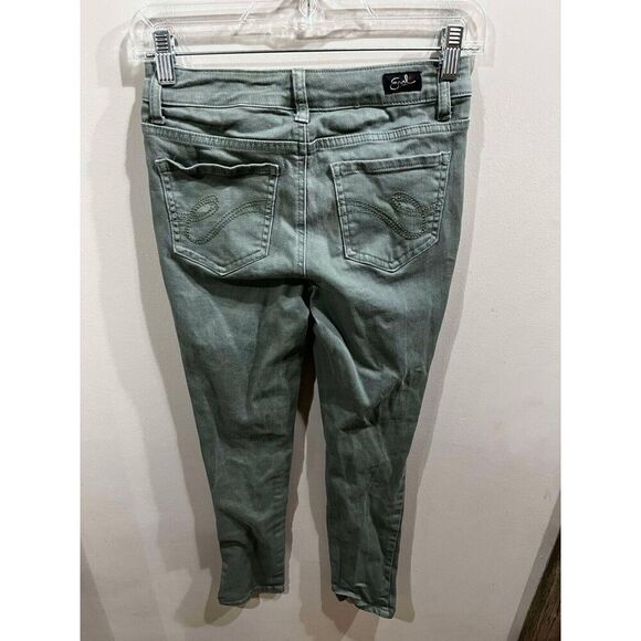 Earl Jeans Women's Size 2 Mint Skinny Ankle Modest Office Everyday Wear Denim - Picture 2 of 9